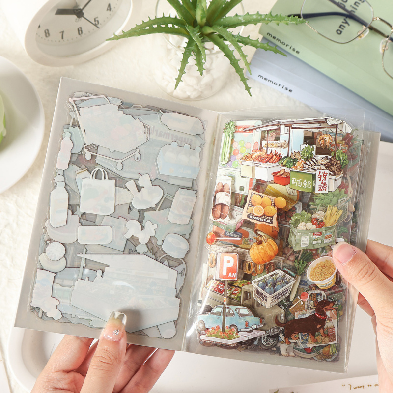 20pcs/lot Die-Cut Stickers wit - Embellishments For Scrapbooking ulasan dan harga