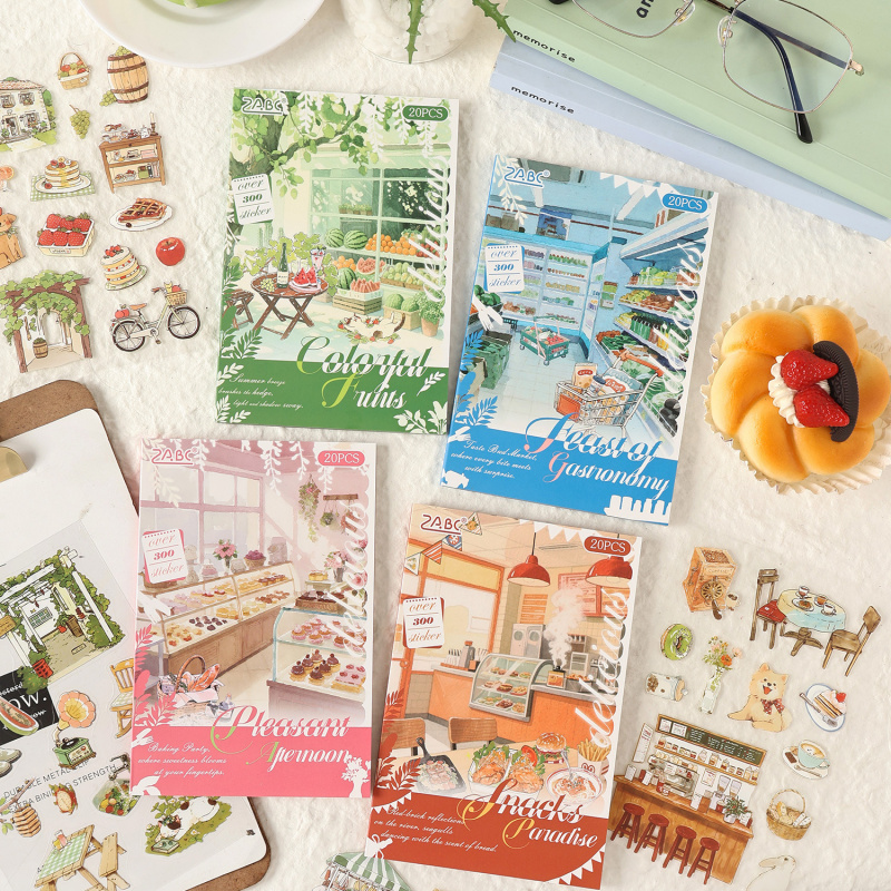 20pcs/lot Die-Cut Stickers wit - Embellishments For Scrapbooking ulasan dan harga