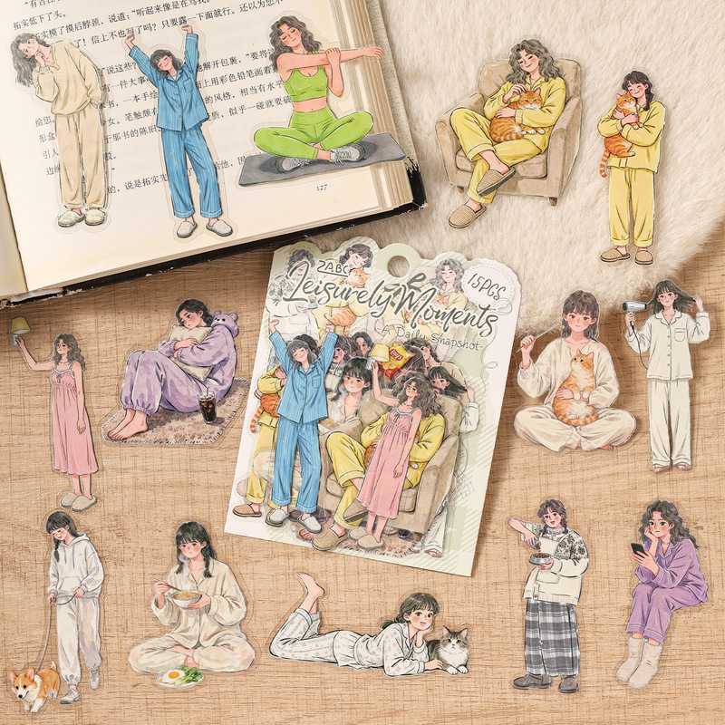 15Pcs Elegant Lady Character S - Embellishments For Scrapbooking ulasan dan harga