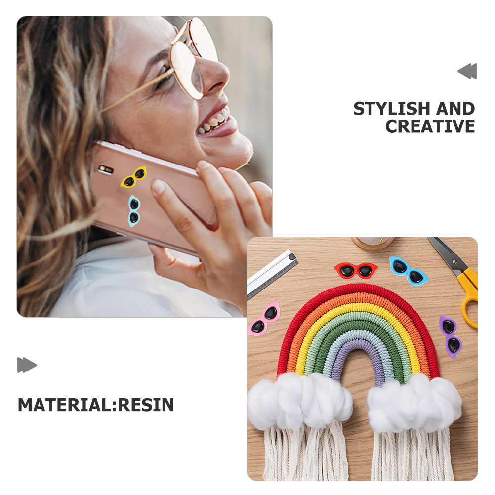 20Pcs Half-Round Mini Sunglass - Embellishments For Scrapbooking ulasan dan harga