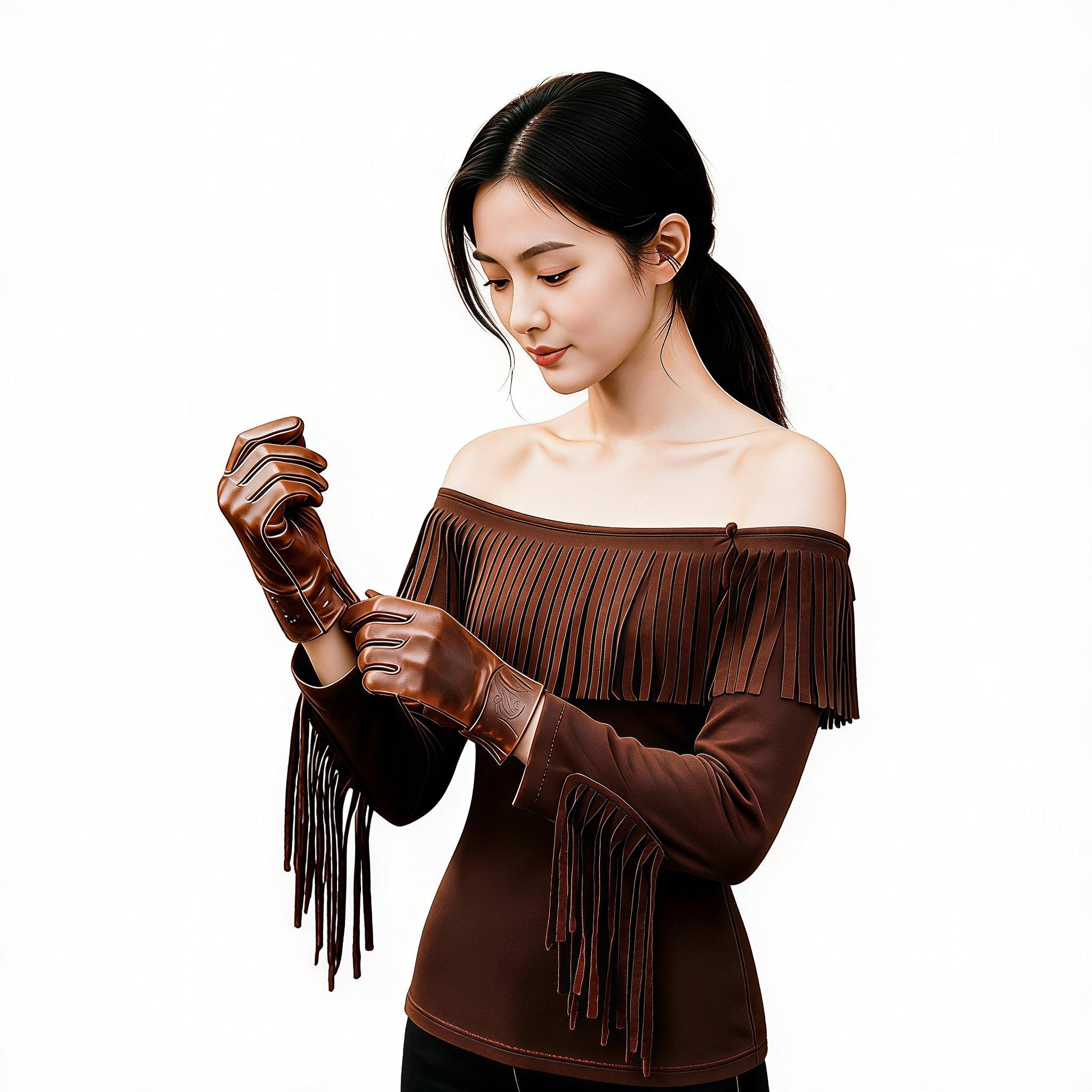 Women Western Cowgirl Dress Of - Tassel Fringe Trim ulasan dan harga